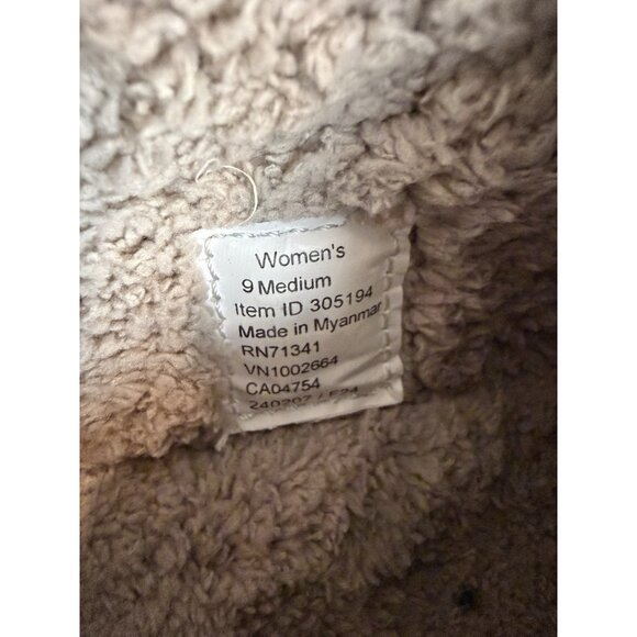 LL BEAN Women's Size 9 Daybreak Fleece Slipper Clogs House Shoes Slip On - Picture 6 of 13